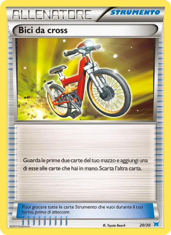 Bici da cross — XY trainer Kit (Latios) 20 Italian Pokémon card
