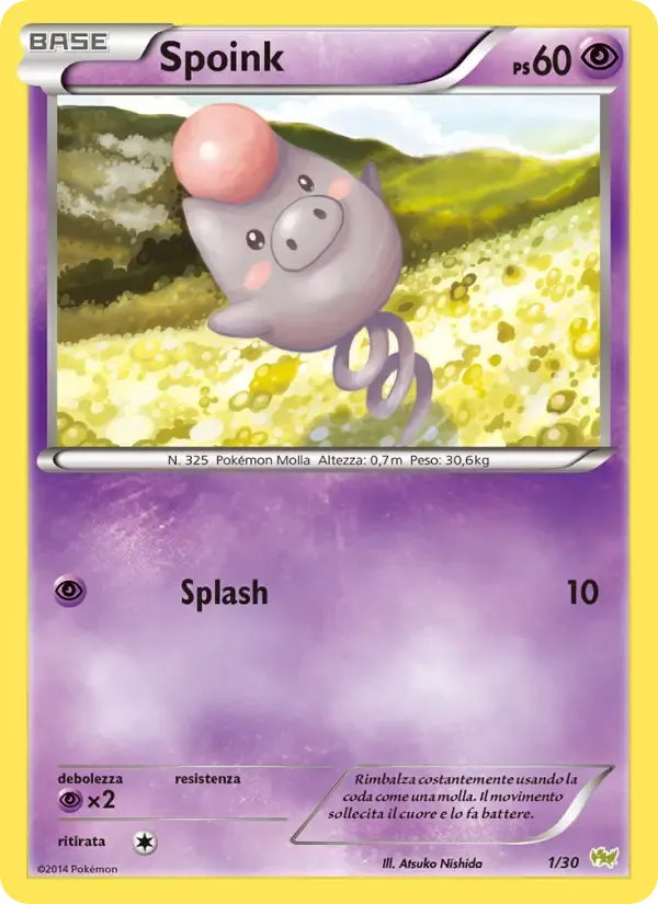 Spoink — XY trainer Kit (Noivern) 1 Italian Pokémon card