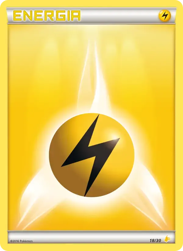 Energia Lampo — XY trainer Kit (Pikachu Libre) 18 Italian Pokémon card