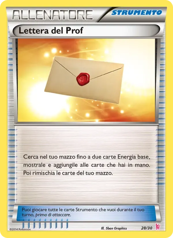 Lettera del Prof — XY trainer Kit (Sylveon) 28 Italian Pokémon card