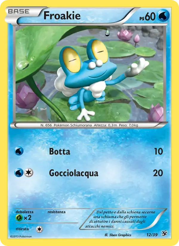 Froakie — Benvenuti a Kalos 12 Italian Pokémon card