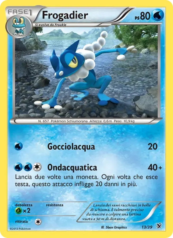 Frogadier — Benvenuti a Kalos 13 Italian Pokémon card