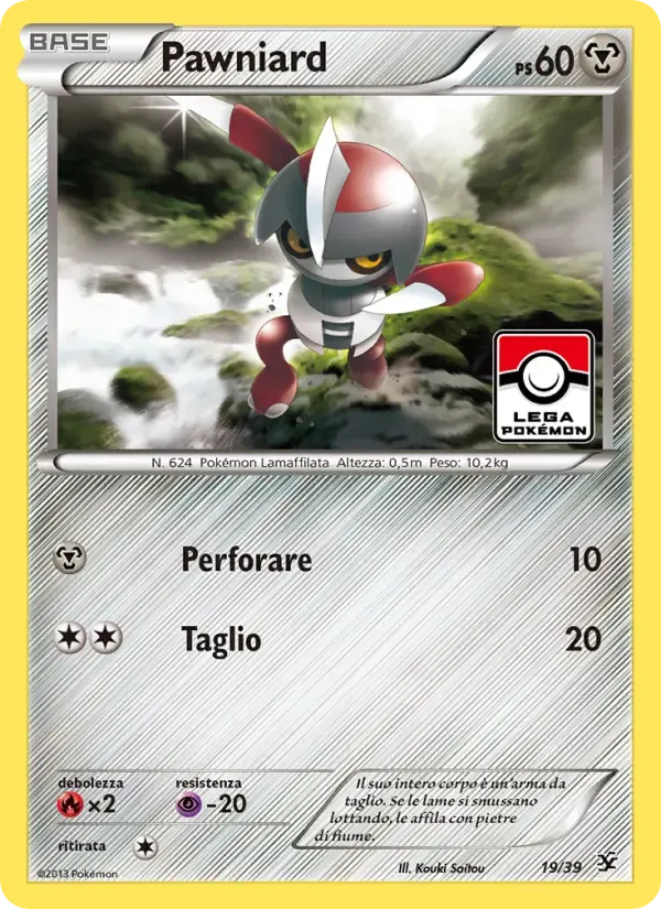 Pawniard — Benvenuti a Kalos 19 Italian Pokémon card