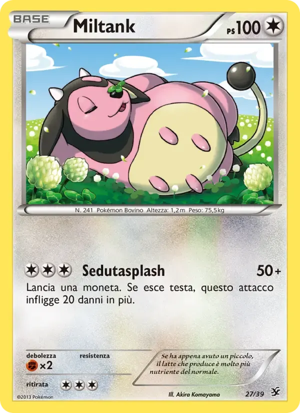 Miltank — Benvenuti a Kalos 27 Italian Pokémon card