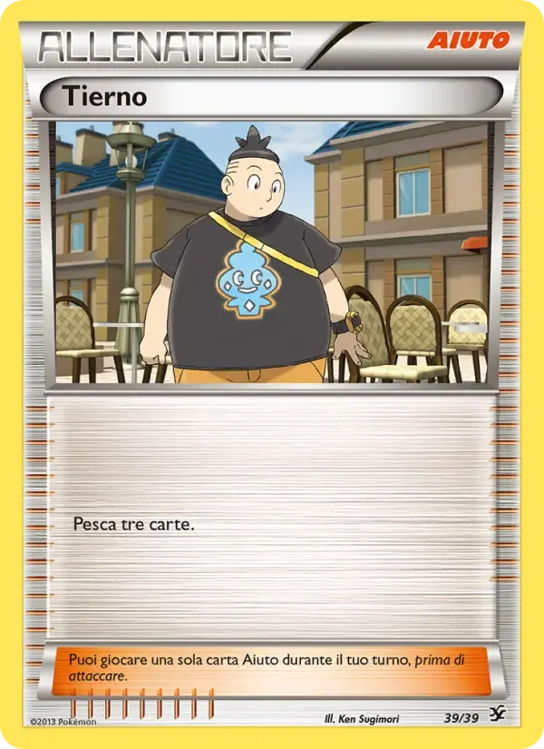 Tierno — Benvenuti a Kalos 39 Italian Pokémon card