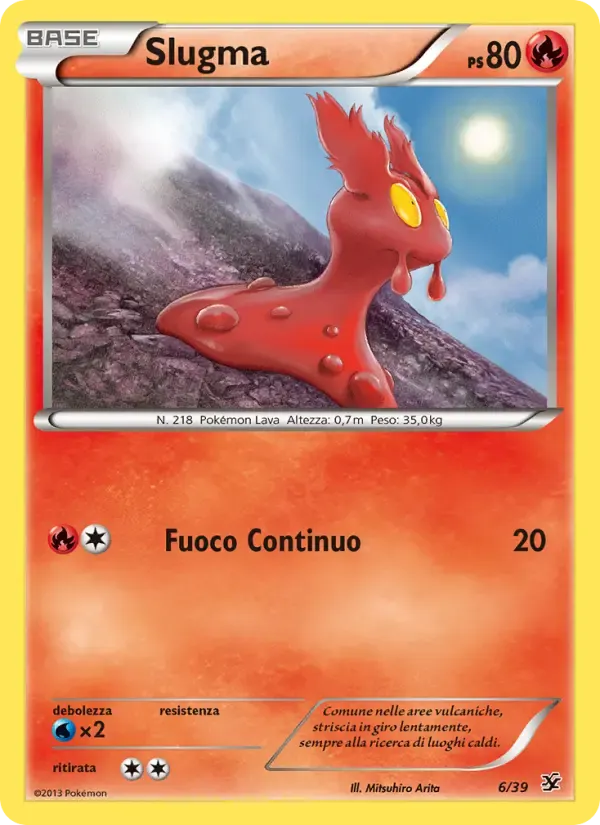 Slugma — Benvenuti a Kalos 6 Italian Pokémon card