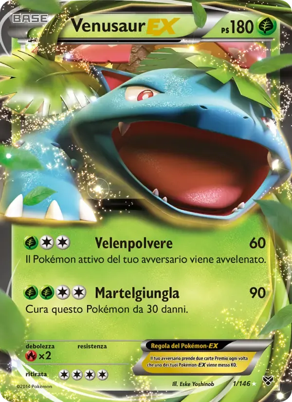 Venusaur EX — XY 1 Italian Pokémon card