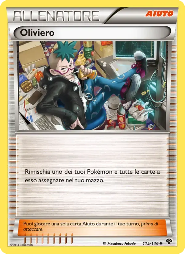 Oliviero — XY 115 Italian Pokémon card