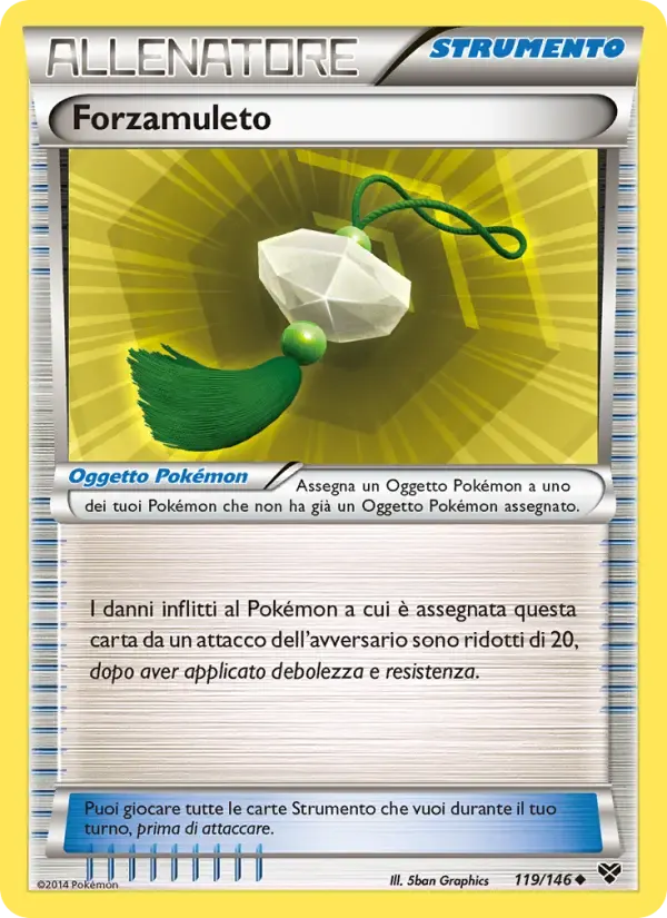 Forzamuleto — XY 119 Italian Pokémon card