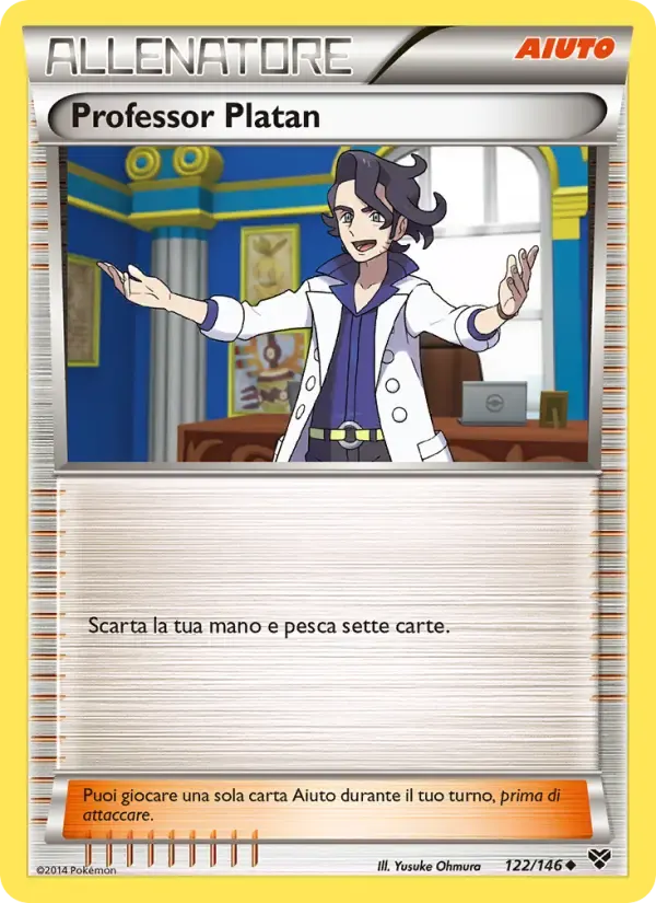 Professor Platan — XY 122 Italian Pokémon card