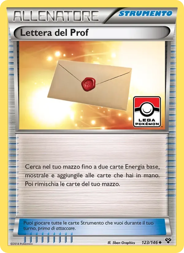 Lettera del Prof — XY 123 Italian Pokémon card