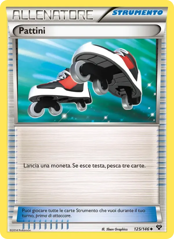 Pattini — XY 125 Italian Pokémon card