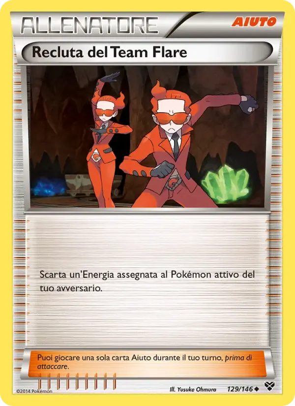 Recluta del Team Flare — XY 129 Italian Pokémon card