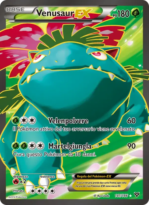 Venusaur EX — XY 141 Italian Pokémon card
