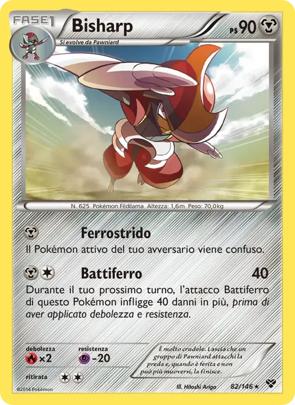 Bisharp — XY 82 Italian Pokémon card