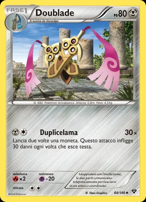 Doublade — XY 84 Italian Pokémon card