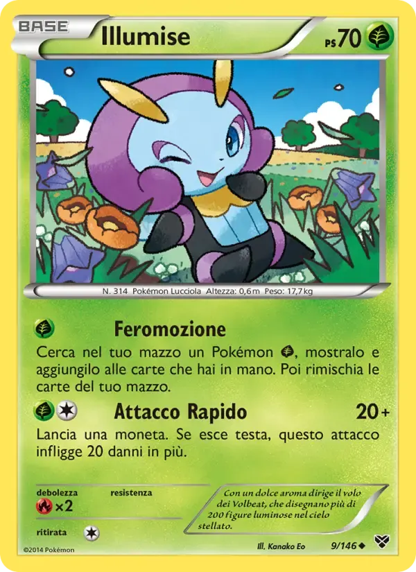 Illumise — XY 9 Italian Pokémon card