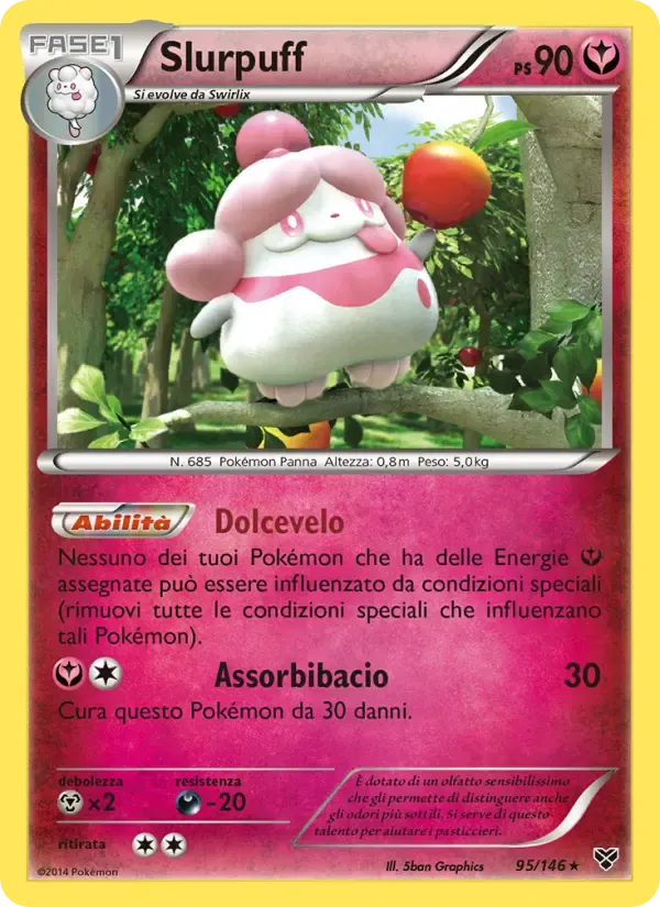 Slurpuff — XY 95 Italian Pokémon card