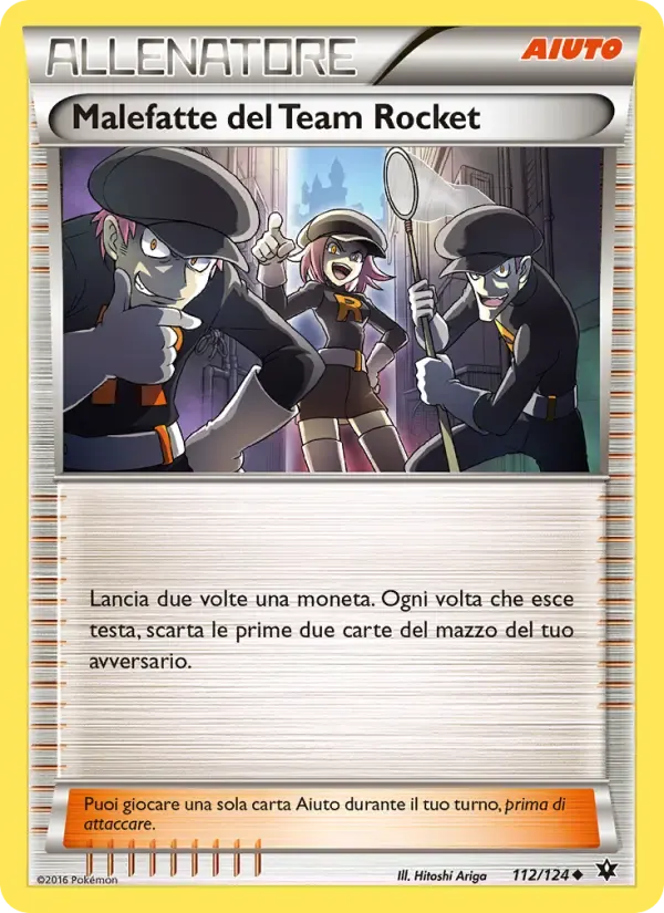 Malefatte del Team Rocket — Destini Incrociati 112 Italian Pokémon card