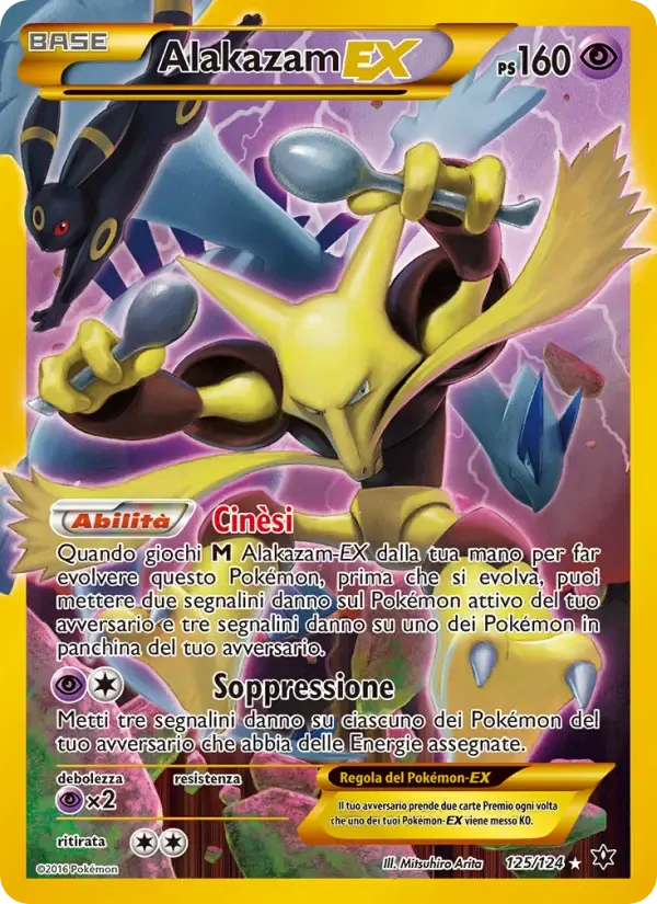 Alakazam EX — Destini Incrociati 125 Italian Pokémon card
