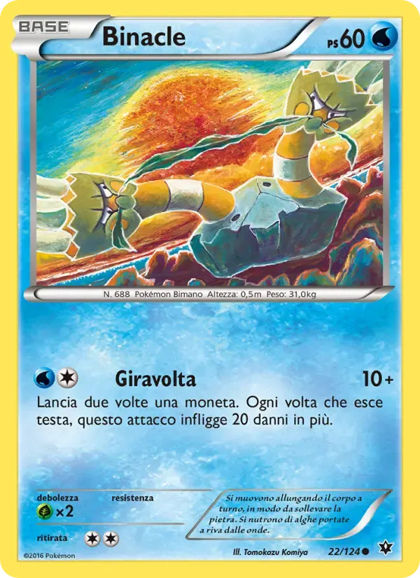 Binacle — Destini Incrociati 22 Italian Pokémon card