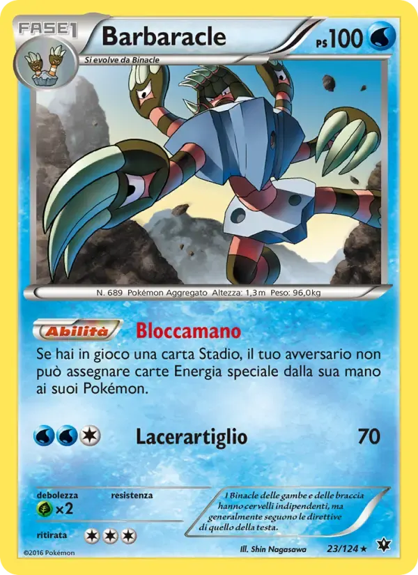 Barbaracle — Destini Incrociati 23 Italian Pokémon card