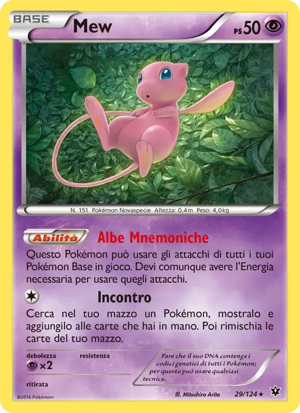 Mew — Destini Incrociati 29 Italian Pokémon card