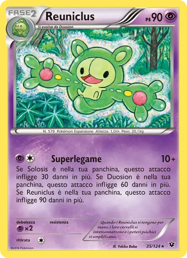 Reuniclus — Destini Incrociati 35 Italian Pokémon card