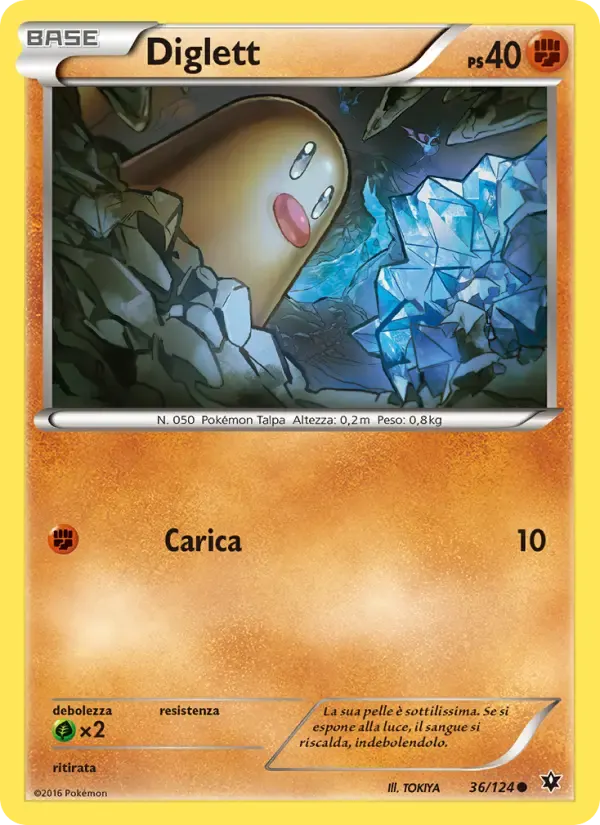 Diglett — Destini Incrociati 36 Italian Pokémon card