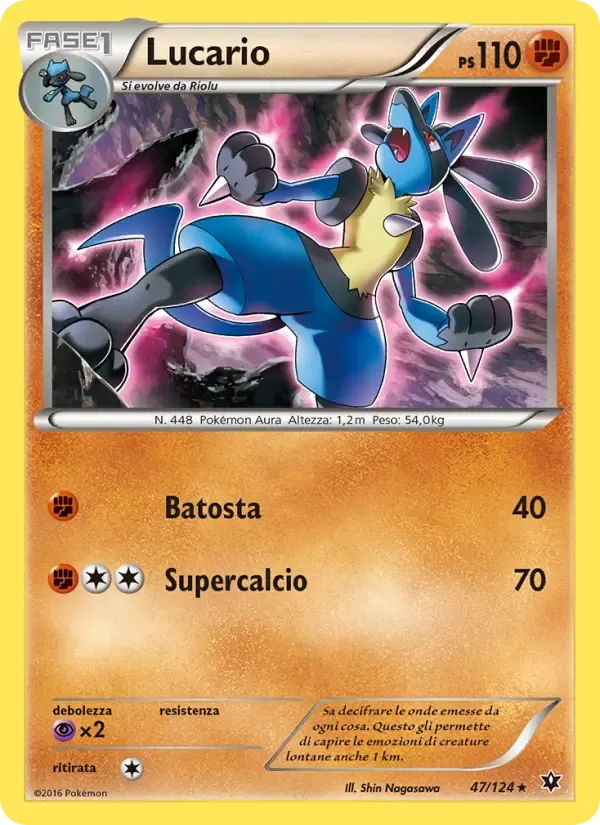 Lucario — Destini Incrociati 47 Italian Pokémon card