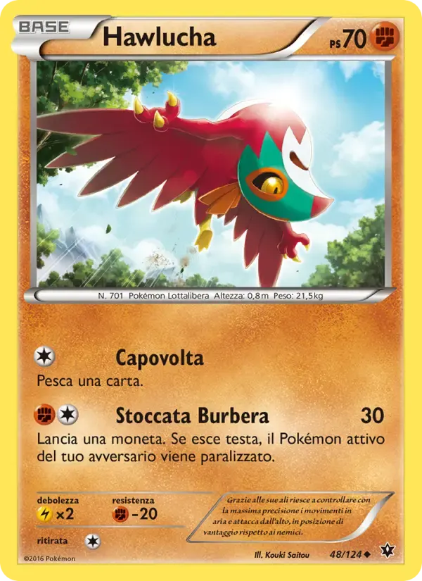 Hawlucha — Destini Incrociati 48 Italian Pokémon card
