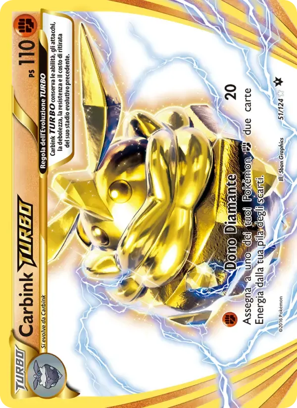 Carbink TURBO — Destini Incrociati 51 Italian Pokémon card