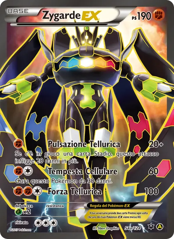Zygarde-GX — Destini Incrociati 54a Italian Pokémon card