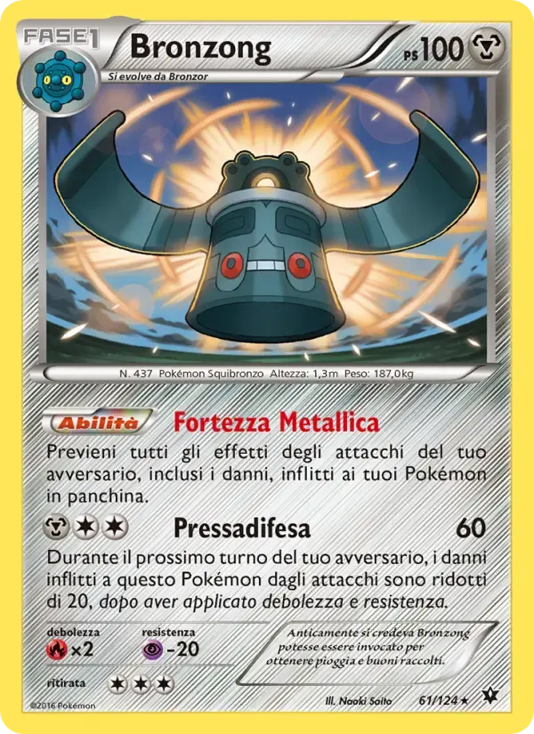 Bronzong — Destini Incrociati 61 Italian Pokémon card