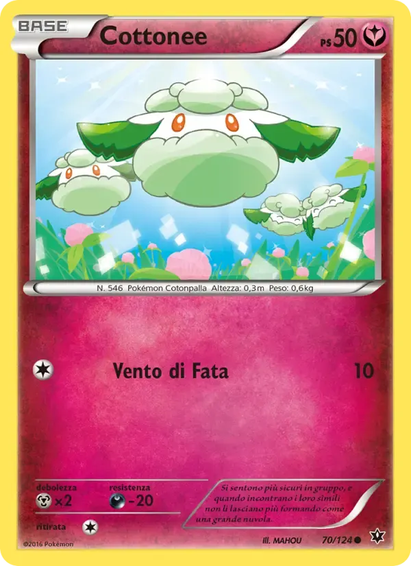 Cottonee — Destini Incrociati 70 Italian Pokémon card