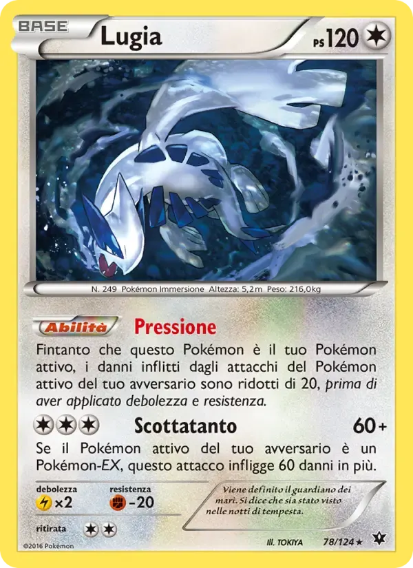 Lugia — Destini Incrociati 78 Italian Pokémon card