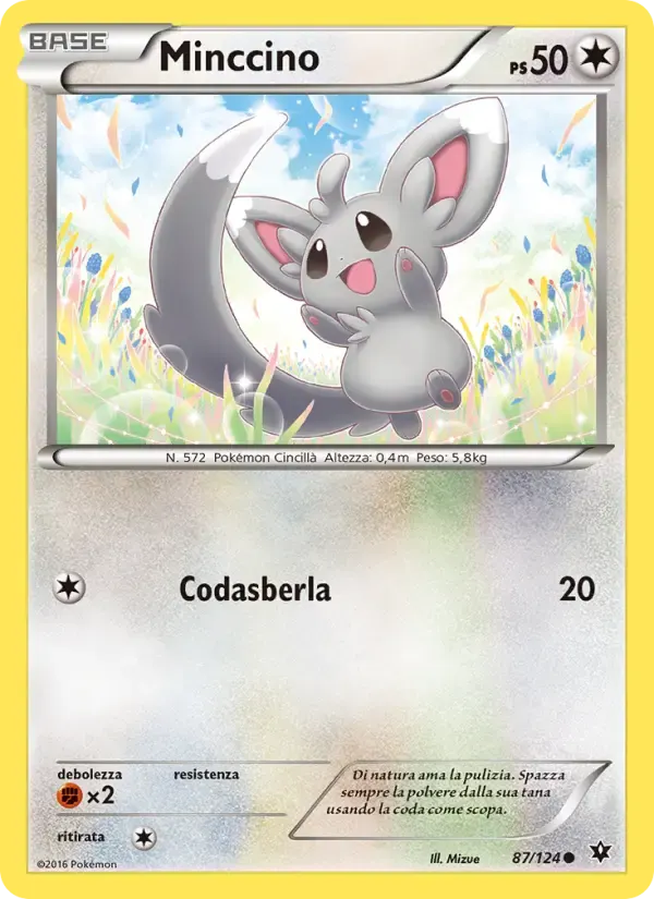 Minccino — Destini Incrociati 87 Italian Pokémon card