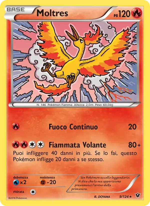 Moltres — Destini Incrociati 9 Italian Pokémon card
