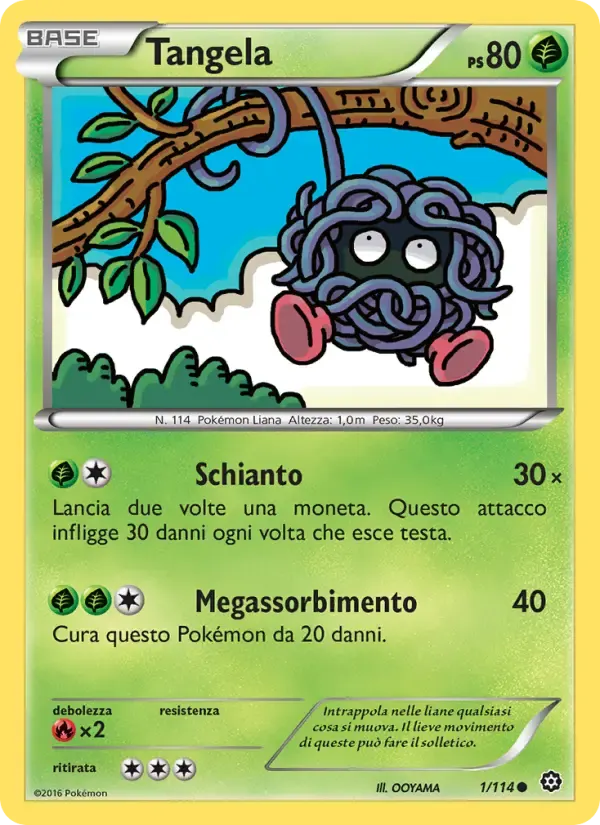 Tangela — Vapori Accesi 1 Italian Pokémon card