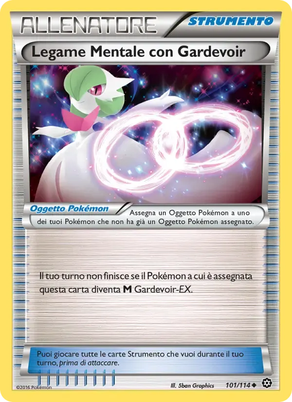 Legame Mentale con Gardevoir — Vapori Accesi 101 Italian Pokémon card