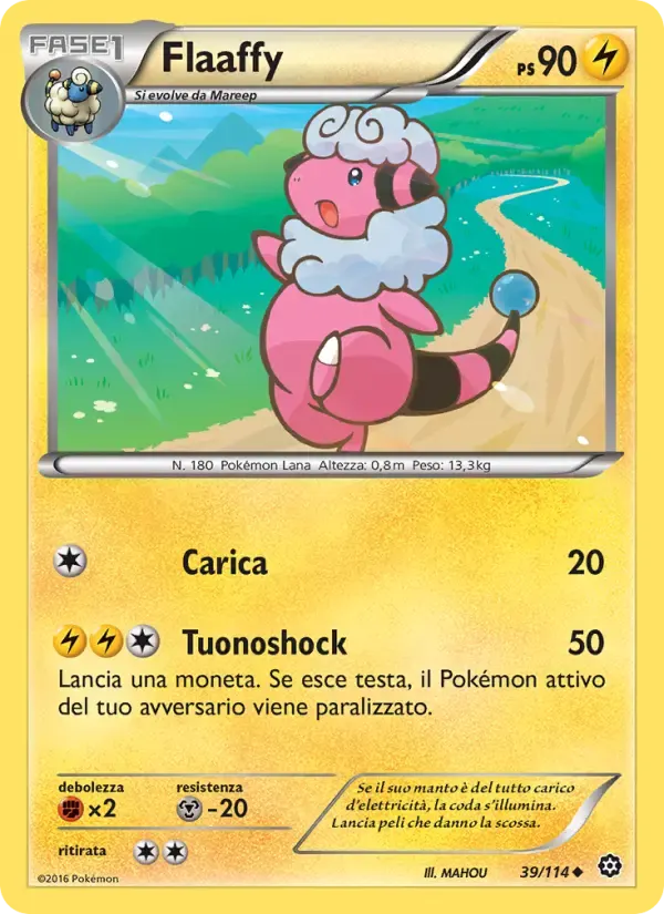Flaaffy — Vapori Accesi 39 Italian Pokémon card