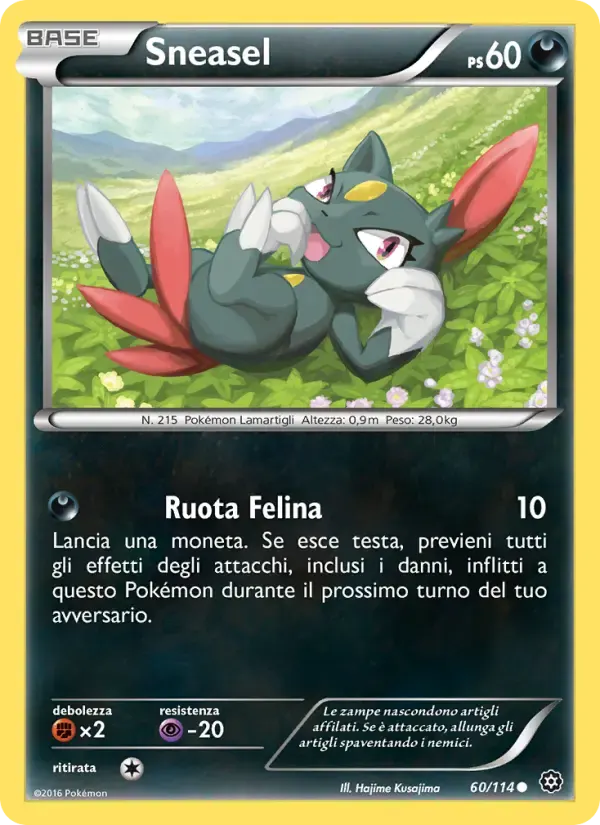 Sneasel — Vapori Accesi 60 Italian Pokémon card