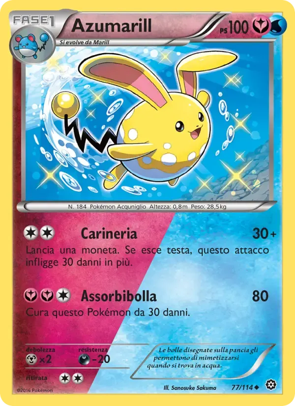 Azumarill — Vapori Accesi 77 Italian Pokémon card