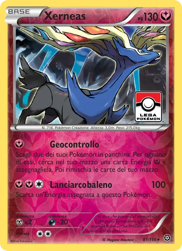 Xerneas — Vapori Accesi 81 Italian Pokémon card