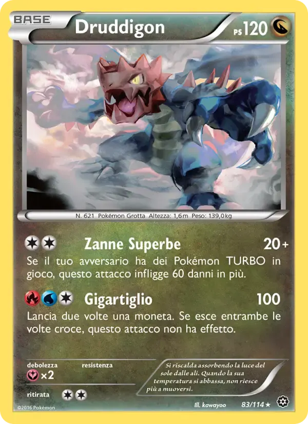 Druddigon — Vapori Accesi 83 Italian Pokémon card