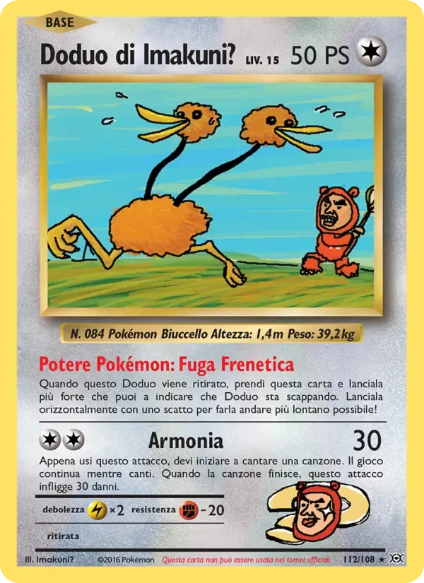 Doduo di Imakuni? — Evoluzioni 112 Italian Pokémon card