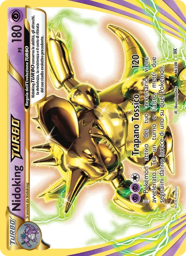Nidoking TURBO — Evoluzioni 46 Italian Pokémon card