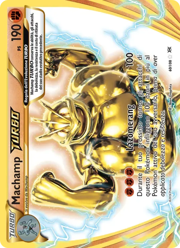 Machamp TURBO — Evoluzioni 60 Italian Pokémon card