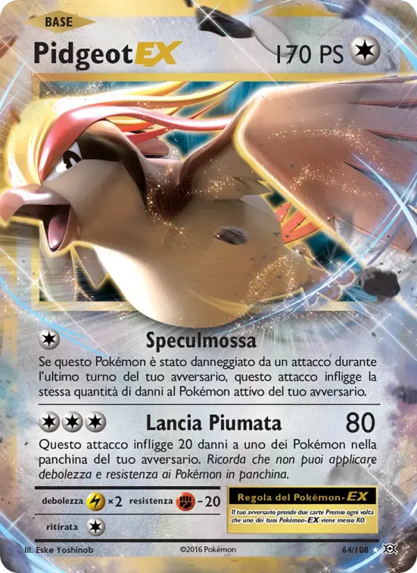 Pidgeot EX — Evoluzioni 64 Italian Pokémon card