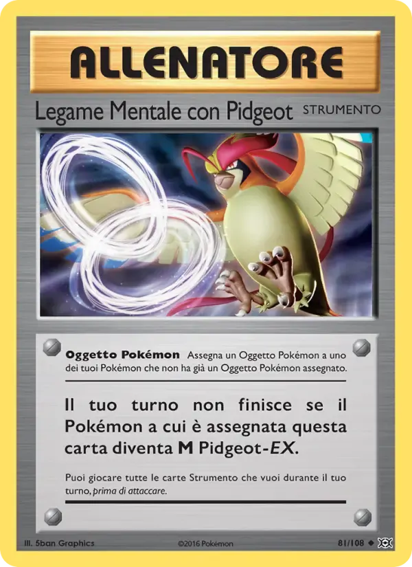Legame Mentale con Pidgeot — Evoluzioni 81 Italian Pokémon card